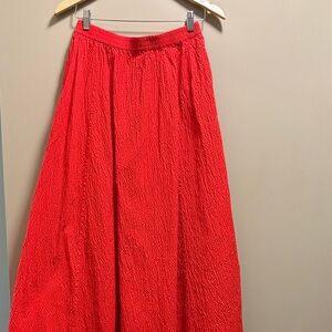 a new day Vibrant Red A-Line Maxi Skirt